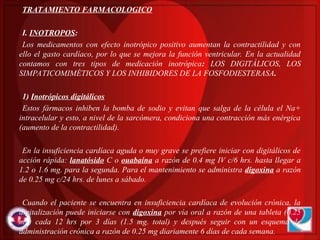 Inotropos Insuficiencia cardiaca y congestiva y funcional | PPT
