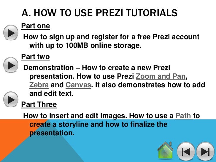 how to use prezi