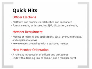 Red & White Student Organization - CASE ASAP Organizational Master's Class