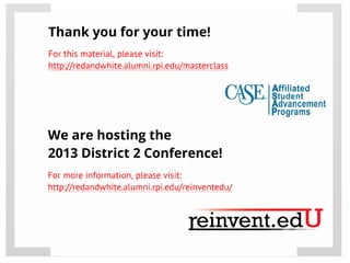 Red & White Student Organization - CASE ASAP Organizational Master's Class