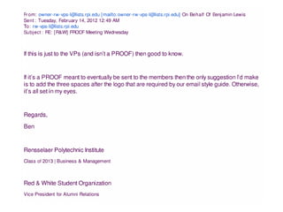 Red & White Student Organization - CASE ASAP Organizational Master's Class