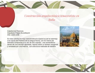 Elementos Arquitectónicos Renacimiento