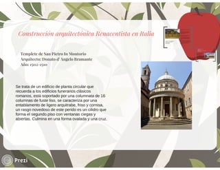 Elementos Arquitectónicos Renacimiento