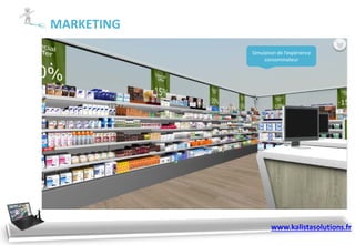MARKETING
Simulation de l’expérience
consommateur
www.kalistasolutions.fr
 