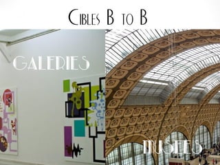 Cibles B to B
Galeries
Musees
 