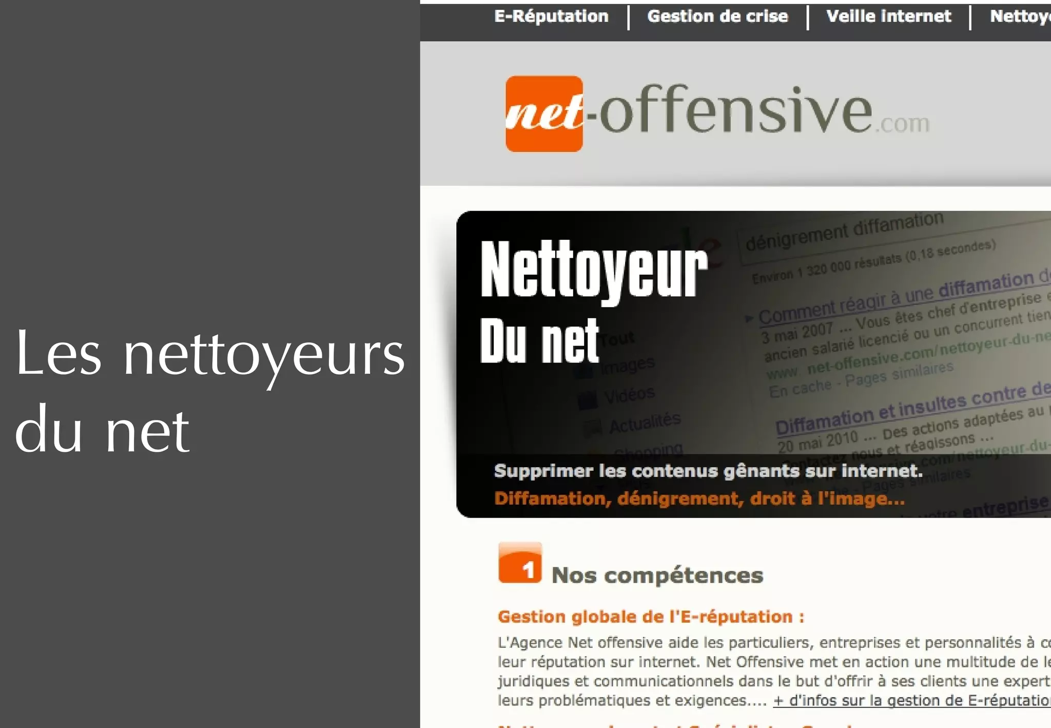 Les nettoyeurs
du net
 