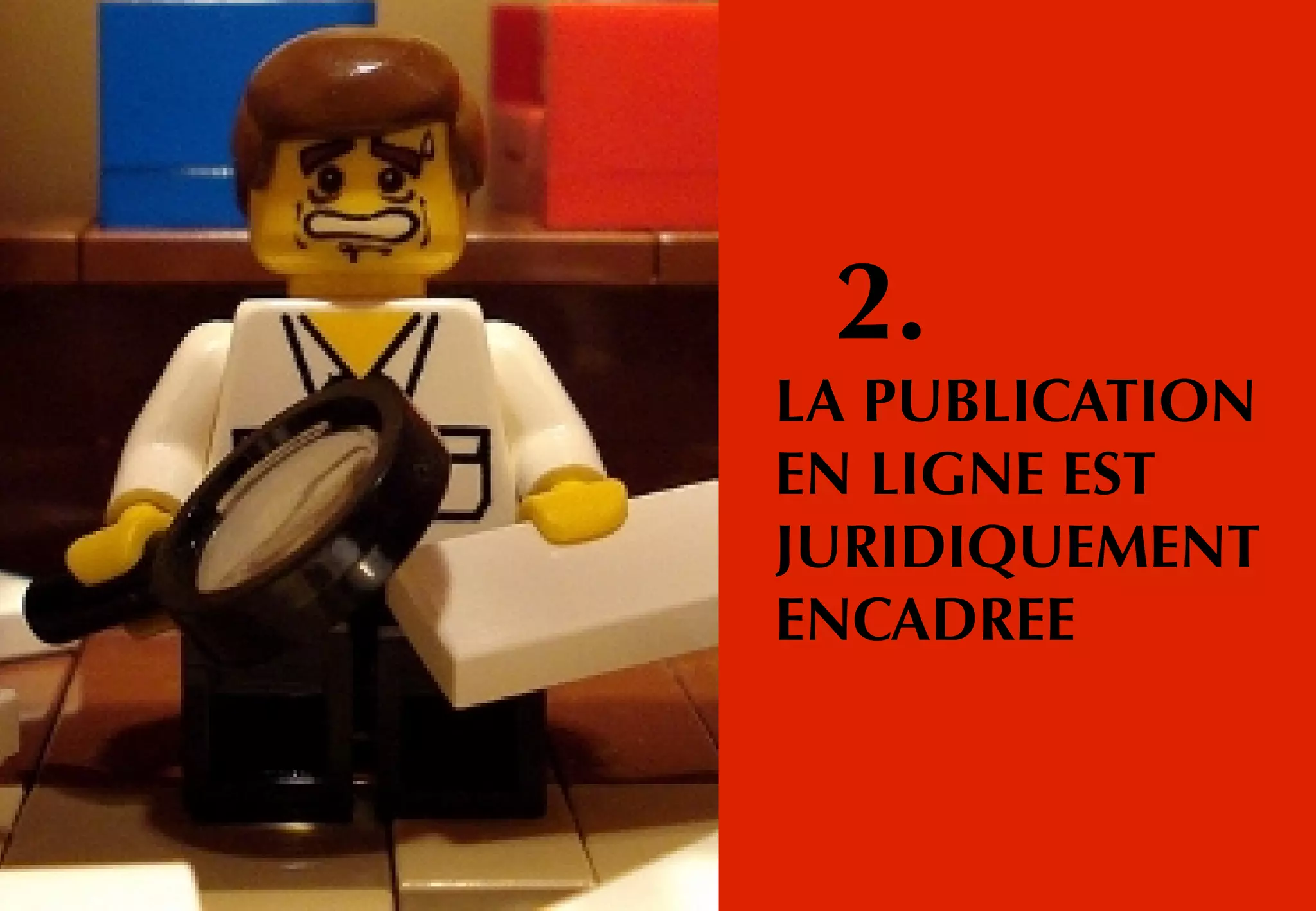 2.
LA PUBLICATION
EN LIGNE EST
JURIDIQUEMENT
ENCADREE
 