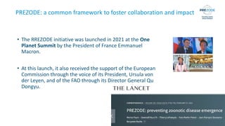 The context surrounding the emergence of infectious diseases and the need to foster multilateral collaboration to implement prevention strategies