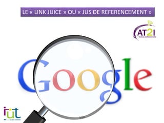 LE « LINK JUICE » OU « JUS DE REFERENCEMENT »
5/10
 