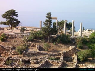 Excavassions et Temple dans la ville de Byblos Crédits photo : gordontour