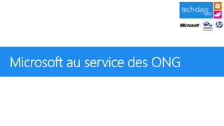 Microsoft au service des ONG
 