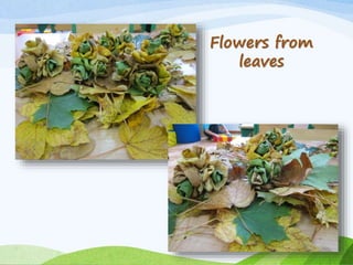 Flowers from 
leaves 
 