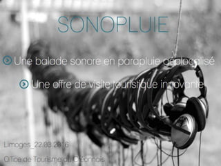 SONOPLUIE Laurence Giuliani - Patrimoine les nouveaux modes de découvertes 22 mars 2016