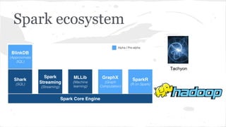 Spark ecosystem
Tachyon
 