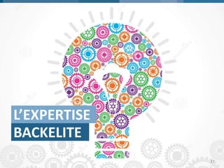 L’EXPERTISE 
BACKELITE 
17  