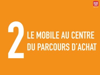 LE MOBILE AU CENTRE  
DU PARCOURS D’ACHAT
2
 