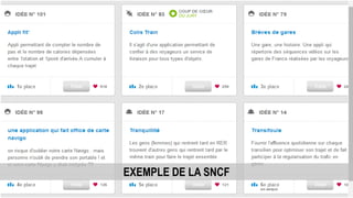 EXEMPLE DE LA SNCF
 