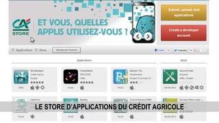 LE STORE D’APPLICATIONS DU CRÉDIT AGRICOLE
 
