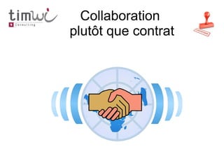 Collaboration
plutôt que contrat
 
