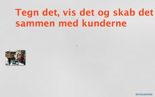 Tegn det, vis det og skab det
sammen med kunderne

            !
 