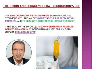 PLATELET RICH FIBRIN - ROLE IN PERIODONTICS | PPTX