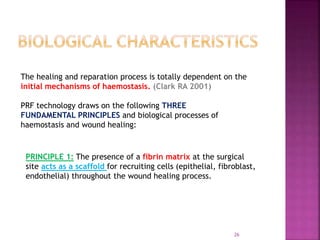 PLATELET RICH FIBRIN - ROLE IN PERIODONTICS | PPTX