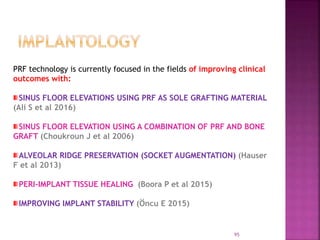 PLATELET RICH FIBRIN - ROLE IN PERIODONTICS | PPTX