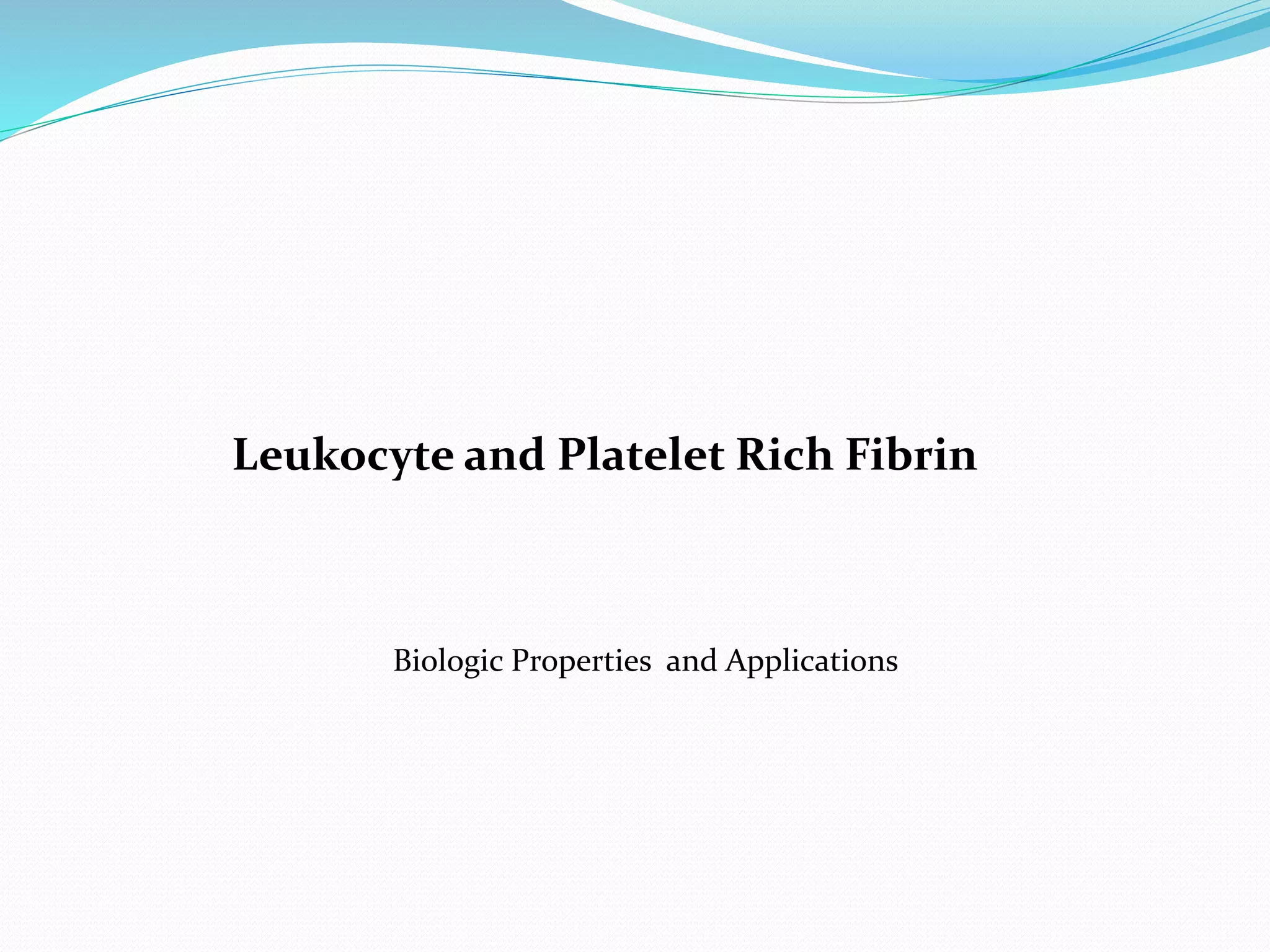 platelet rich fibrin | PPTX