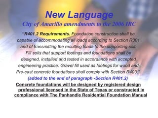 Irc R403 Prfm Presentation | PPT