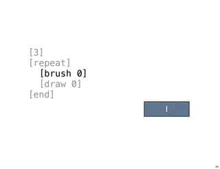 [3]
[repeat]
[brush 0]
[draw 0]
[end]
1
Tuesday, June 25, 13
 