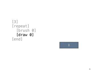 [3]
[repeat]
[brush 0]
[draw 0]
[end]
1
Tuesday, June 25, 13
 