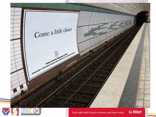 Take an
experiential
 approach.
 