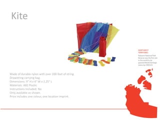 Kite




Made of durable nylon with over 100-feet of string.
Drawstring carrying bag.
Dimensions: 9" H x 4" W x 2.25" L
Materials: ABS Plastic
Instructions Included: No
Only available as shown.
Price includes one colour, one location imprint.
 