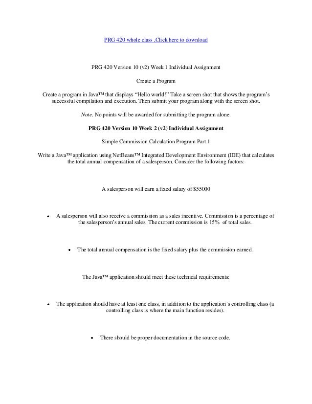 Essay on prg 420 version 10 complete class 05 picture