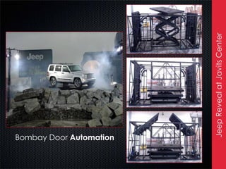 Bombay Door Automation




          Jeep Reveal at Javits Center
 