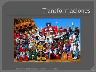 53
Laboratorio de Programación de Sistemas – XML en Java
 