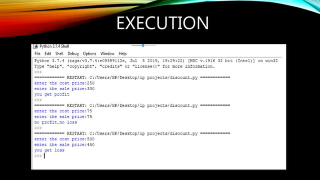 Python basic Program | PPT
