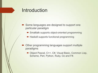 Prgramming paradigms | PPTX