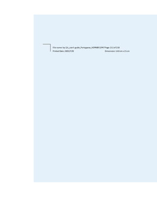 File name: hp 12c_user's guide_Portuguese_HDPMBF12P47Page:211of218
Printed Date:2005/7/29 Dimension: 14.8 cm x 21cm
 