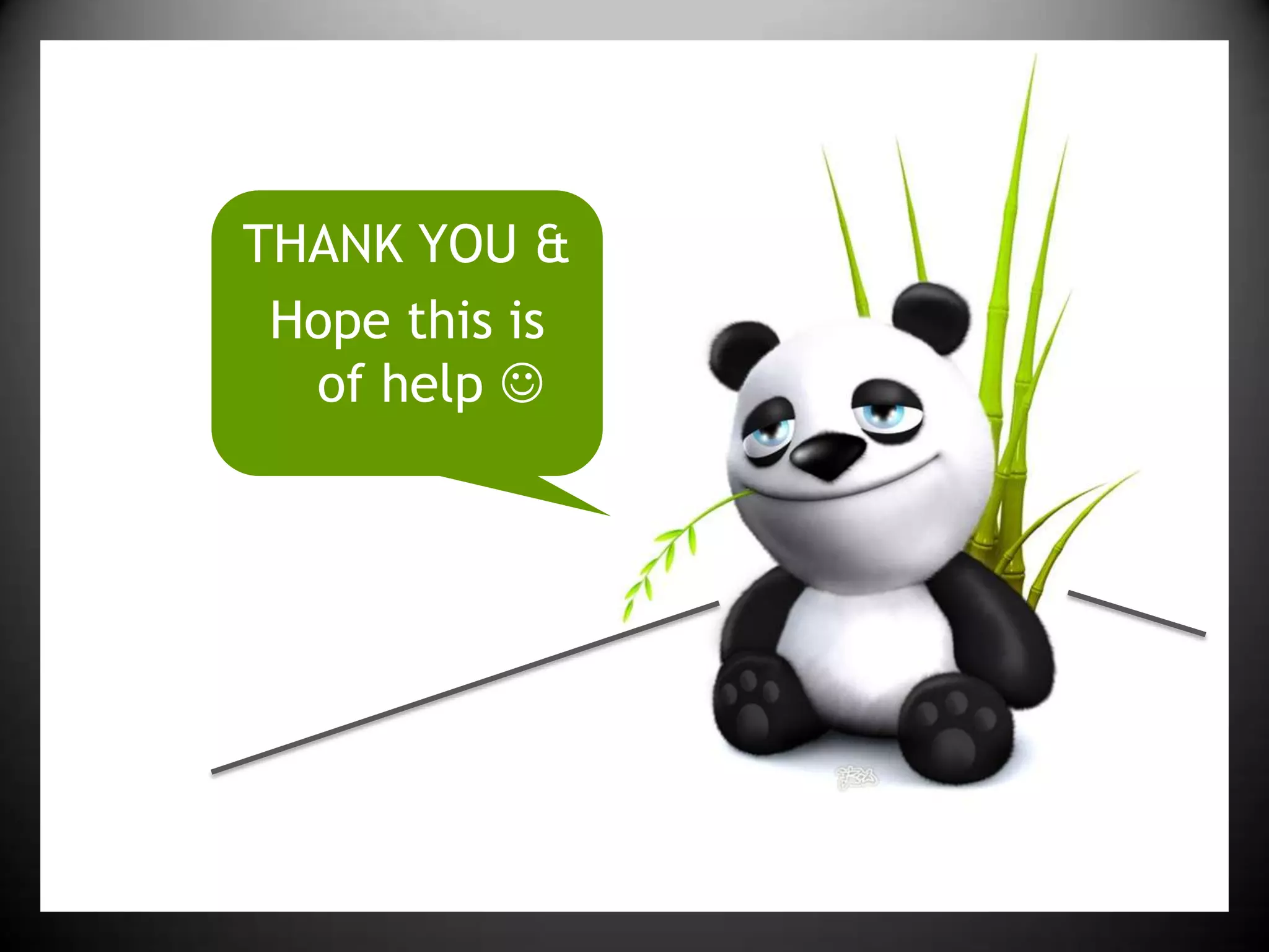 THANK YOU & Hope this is of help 