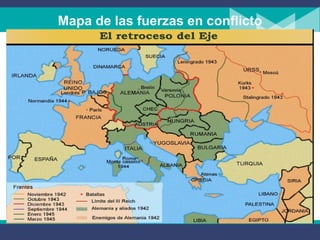 Mapa de las fuerzas en conflicto 