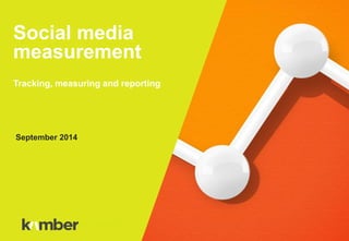 Social media 
measurement 
Tracking, measuring and reporting 
September 2014 
Title of Presentation 
 