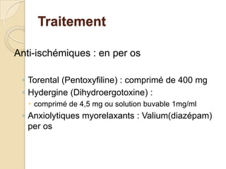 Protocole ambulatoire de prévention du priapisme aigu pour les patients drépanocytaires présentant des crises de priapisme intermittents (P.I.).[61]Consulter : dès que le nombre d’épisodes de P.I. est supérieur à 2 par mois. Petits moyens : douche tiède, effort, éjaculation, montée des escaliers...  Instituer : Effortil® per os solution buvable dès que les épisodes intermittents gênent la vie quotidienne et/ou deviennent de plus en plus fréquents.Posologie :* Enfant d’àge inférieure à 12 ans : 0,5 mg/kg* Adultes et Adolescents : 30 mg/jour.Apprentissage de la technique d’injection intracaverneuse à tout drépanocytaire ayant eu un priapisme aigu ou se plaignant d’épisodes intermittents. Quand doit-on s’injecter ? - Quand le P.I. a une durée supéreure à 60 mn- Quand le P.I. devient douloureux.- Quand un épisode de P.I. ne cède pas à une prise orale optimale de solution d’Effortil®.  Si les P.I. restent invalidants, et qu’il existe une hypoxémie nocturne: Instituer: - l’oxygénothérapie nocturne à domicile.- Injection : aiguille 19 Gauge, 1 ml soit 10 mg d’Effortil® (etiléfrine) chez l’adulte / 5 mg, chez le jeune enfant à répéter 20 minutes plus tard si nécessaire.