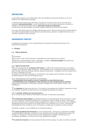 Péricardites aigues (1) | PDF