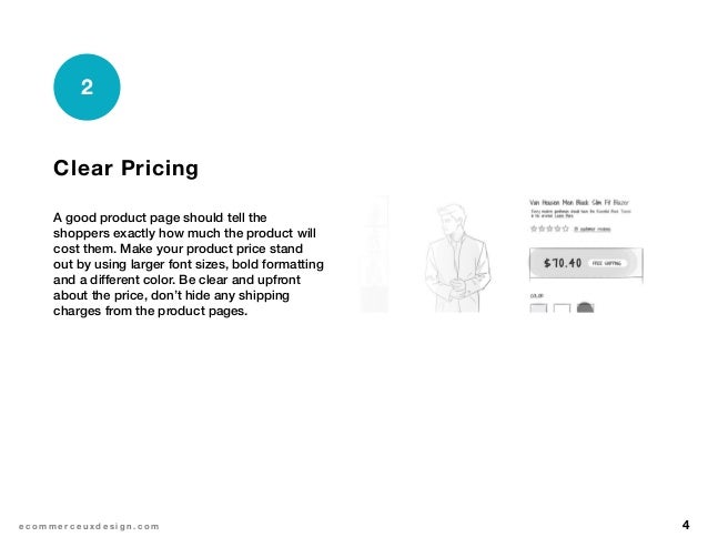 eCommerce Product Page Design - Price and availability