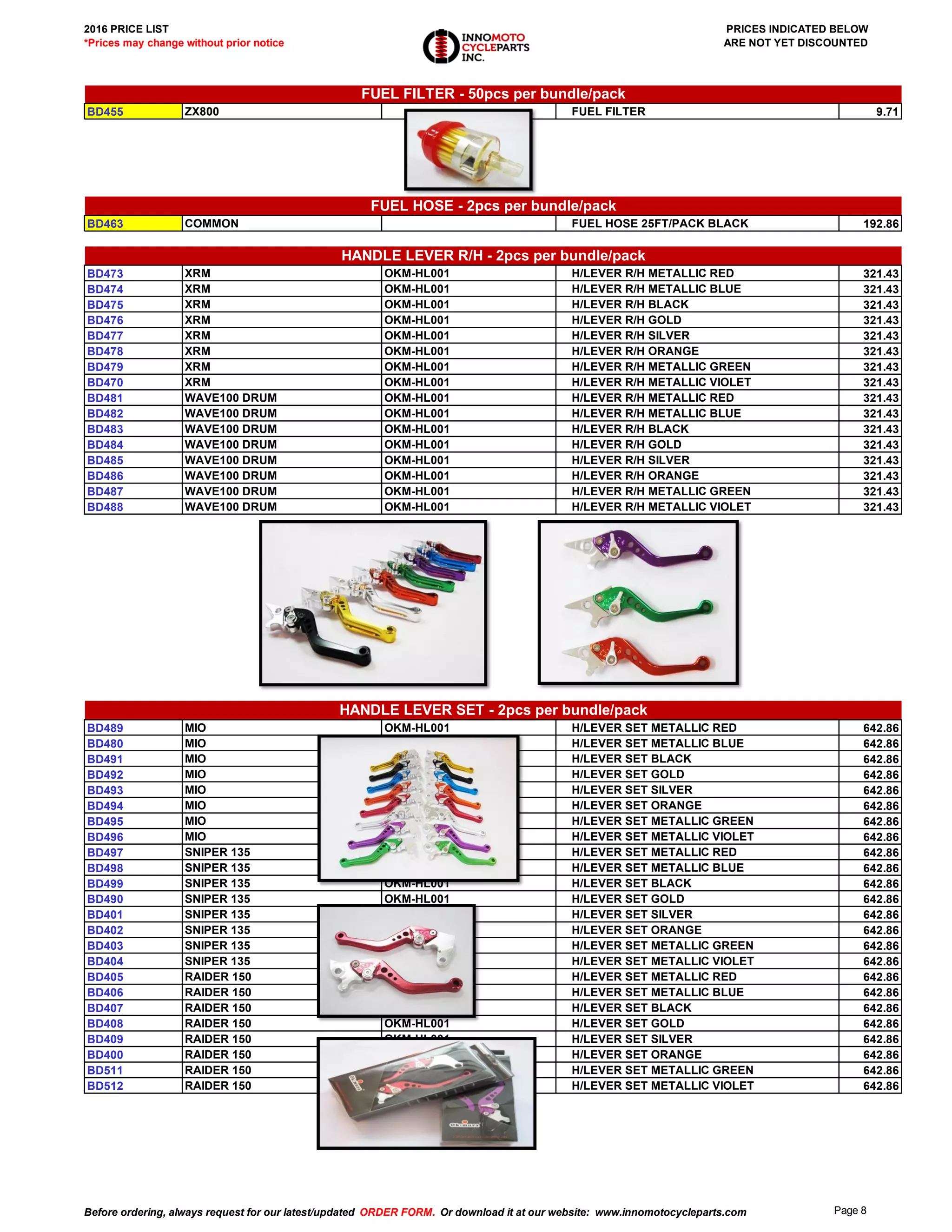 Price list | PDF