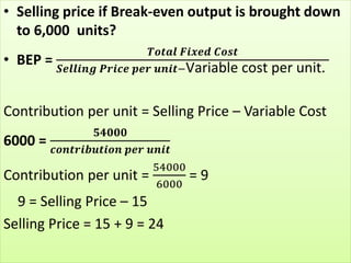 Common methods of Competition-oriented
pricing or market driven pricing .
a) Going rate pricing
• Fixing the price as per ...