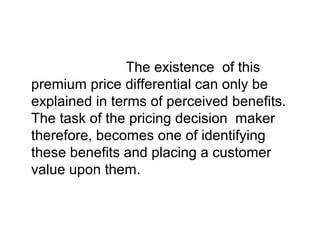 Price as a part of marketingmix