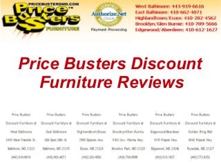 Price Busters Discount
Furniture Reviews

 