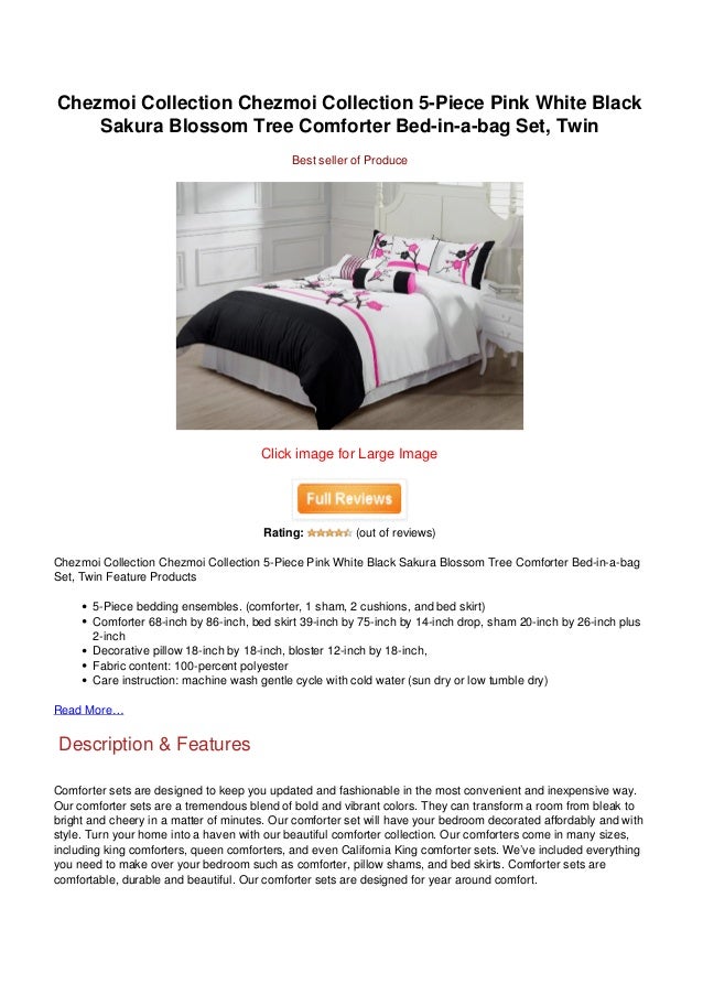 Price Chezmoi Collection Chezmoi Collection 5 Piece Pink White Black